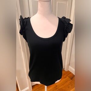 Old Navy sleeveless ribbed tee | Large | Black